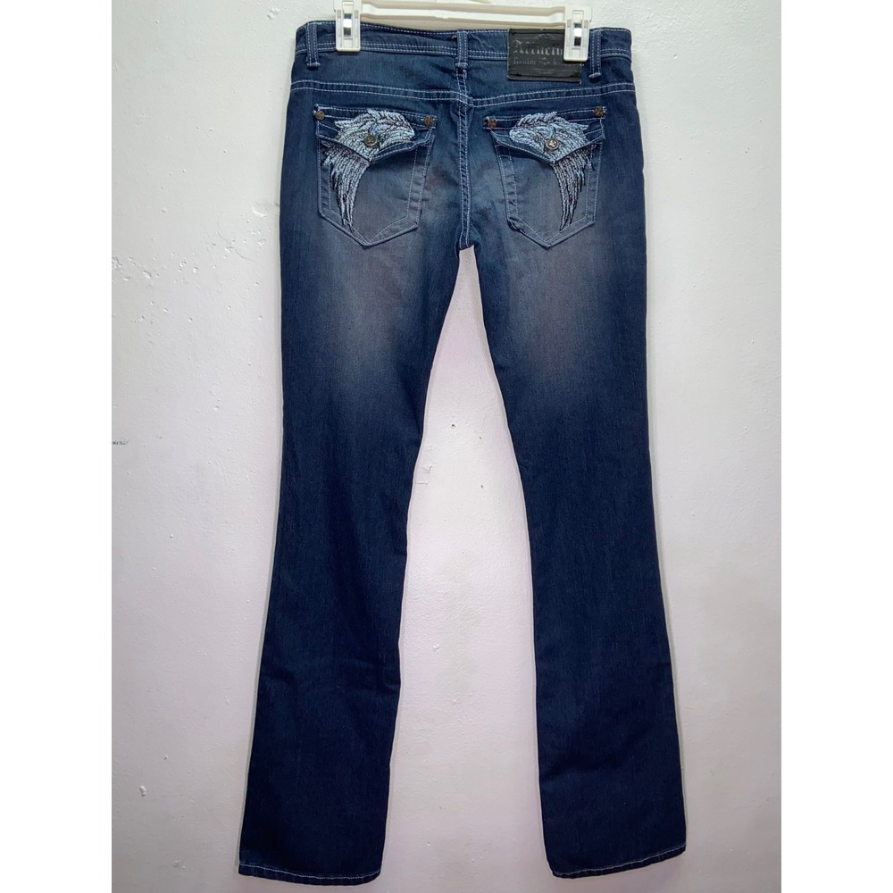 Affliction Jade Bootcut Y2K Jeans Angel Wing Contrast Stitch Vintage Mallgoth 31